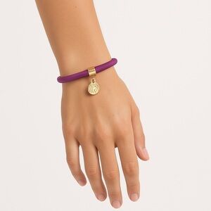 NWOT Marc By Marc Jacobs Plum Elastic Silicone Charm Bracelet